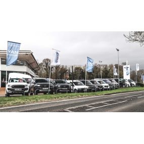 Commercial Vehicle Line-Up Outside of Ford Transit Centre Darlington