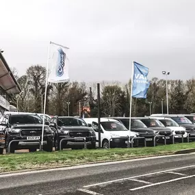 Commercial Vehicle Line-Up Outside of Ford Transit Centre Darlington