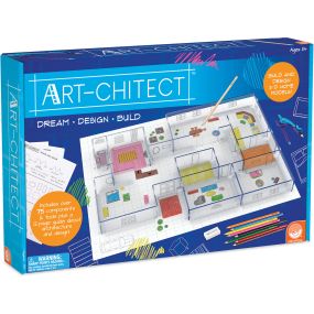 Aspiring architects and future interior designers practice their skills with this introduction to architecture. The detailed guidebook empowers creative kids to use their imaginations and bring floorplans to life as a 3D home model. Real architecture tools like a drafting triangle, compass, and protractor put the keys to success in their hands. Includes: Floor Plan Grid, 2 Base Boards, 36 Walls, 10 sheets of Tracing Paper, 4 pieces of Patterned Paper, 5 Floor Plan Tracing Sheets, 3 Wall Cling Sh