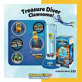 Treasure Diver is a fun and challenging game that combines physics principles with real-life applications. It includes a diver toy, container, diver retrieving tool, decorative gravel, and six treasures to retrieve. It’s STEM Authenticated by STEM org, allowing young minds to excel in STEM.
#808viral #keikitoys #shoplocalhawaii #smallbusiness #smallbusinesshawaii #kapolei #kahala #KahalaMall #KamakanaAlii #viraltoys #hawaiifinds #stemeducation #educationaltoys