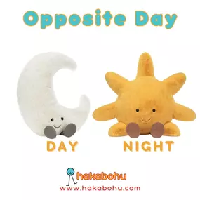 ???? SATURDAY is Opposite Day, parents! Are your kiddos ready to wear their shirts backwards and eat breakfast for dinner? ???? What opposites are you planning to explore with your little ones? Share your fun ideas and let's turn the world upside down together! ????⬆️⬇️ #OppositeDay #FamilyFun #CreativeParenting #hakabohu #hakabohutoyshop