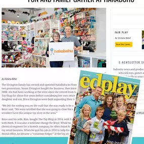 We’re honored to be featured in Edplay Magazine! ????✨ From our family’s journey to the latest toy and boutique trends, this article dives into what makes our store special. ???? Check it out and let us know—what’s your favorite part about shopping local?
#ShopLocal #ToyStoreMagic #BoutiqueStyle #FamilyBusiness #retailtrends