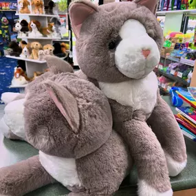 Meet Boots…keeping Maple company over here ???? #douglas #plush #jumbo #shoplocalky #localky #shopsmall