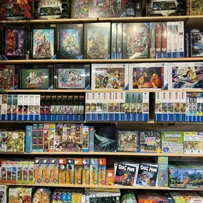 For those of you looking for a good night in we have tons of puzzles for you to choose from. We are open 10-8