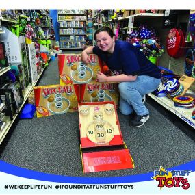 Just arrived: Skee-Ball! Bring this carnival classic home to keep the good times rolling! Come visit us for in-store shopping today from 10am to 6pm or shop online anytime at fstoys.com!