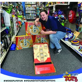 Just arrived: Skee-Ball! Bring this carnival classic home to keep the good times rolling! Come visit us for in-store shopping today from 10am to 6pm or shop online anytime at fstoys.com!