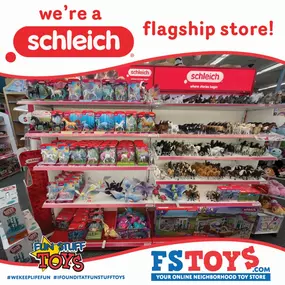 Did you know that Fun Stuff Toys is a Schleich Flagship store? Stop in today to check out all of the new Schleich figures that have arrived!