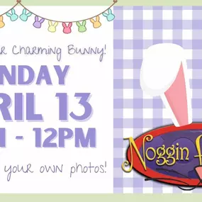 Save the Date so you don't miss out on your chance to visit with our charming bunny and snap your own photos!