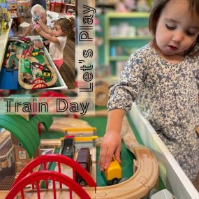 ☀️It’s going to be HOT tomorrow. So we’re going to have a train day. All day, beat the heat and come play trains in the cool Toy Store. Cool temps, cool place, cool toys, cool fun. ????
Open CL 10-5:30
Trains will be up open for play starting at 10:30 ????