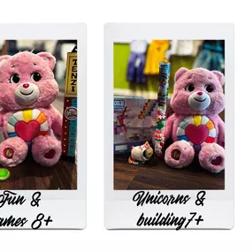 ????One super cute Care Bear, 5 different ways to gift it. 
Curating gifts for the special kiddos in your lives is probably our favorite thing to do. Gift giving has never been so easy and stress free. Just choose your budget and tell us about who the gift is for, and we do the rest! We’ll even wrap it all up for you. We do the work and you get to give the best, and best looking, gift. 
3 ways to order: ????in store, ????over the phone, & ????online