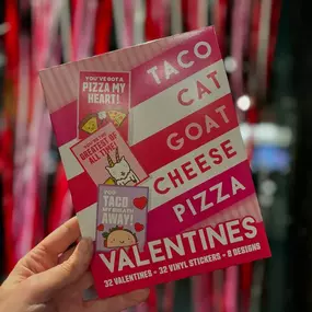 ✨ Valentine’s Day is just around the corner, and we’ve got the cutest cards to help you spread the love! ????????
Inspired by the oh-so-popular Taco Cat Goat Cheese Pizza game, these pun-filled valentines are perfect for fans of the game and anyone who loves a little fun with their festive cards! ????????????????????❤️
Each pack includes 32 valentines + 32 vinyl stickers featuring 8 adorable designs—great for kids, friends, and classmates!
???? Grab yours now in-store before they’re gone!
#valen