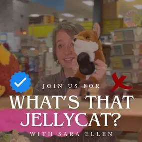 ✨What’s That Jellycat?✨
Join us for our final episode featuring Sara Ellen as she tackles the challenge of identifying plushies solely by touch. Will she correctly guess the plushy? Let’s find out!????

#whatsthatjellycat #guessthatplushy #toystoystoys #plushies #plush #jellycat #supportlocal #shopsmall #familybusiness #toyrecommendation #toysareforeveryone #toystore #lynchburgva #toyshop #bubblemachine #bookstore #givensbookslittledickens