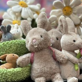 Bunny Balooza is happening at MFT! Fill your Easter Baskets - especially JELLYCAT goodies! ????????????