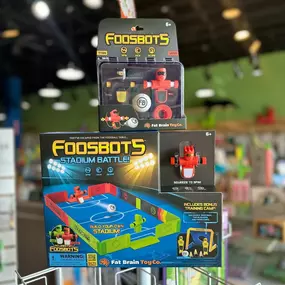 Foosbots lets you enjoy the fun of foosball, without having the hassle of a large game table! Pack em' up and take them with you wherever you go.