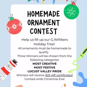 ❄️CONTEST ALERT❄️ Create a homemade ornament and be entered to win one of three prizes! Contest ends December 24th????