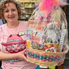 It’s Bunny Surprise season! We can build beautiful baskets for kids of all ages, filled with surprises they are sure to love. The order form is up on our NEW website, and it’s easier to use than ever. Just choose how much you would like to spend, then fill out the form on the product page before adding to cart. ????