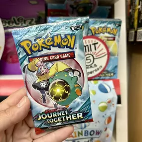 Pokemon Journey Together booster packs are in stock now! Limit of 5 per person for right now.