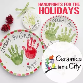 There is still time to create lasting memories! #handprint #paintyourownpottery #holidaycrafts #ceramicsinthecity