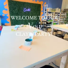 Our clay & party area merged! We are loving our new space. ❤️ #potteryclass #colfaxmayfairbid #parkhilldenver #ceramicsinthecity