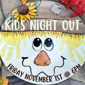 Looking for a fun fall night out for the kids?! We have it! Sign up for kids night out and let the kids have all the fun!!