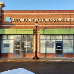 Affordable Dentures St. Cloud, MN storefront morning