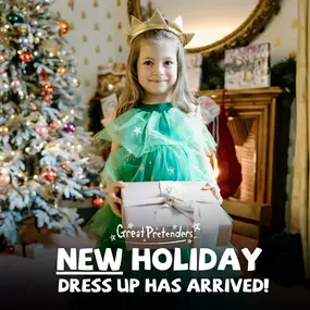 Holiday costume dress up is a thing, and not just for adults. Come shop our eye-popping assortment of wings, gauze, tiaras, wings, and capes. #dressup #halloween2024