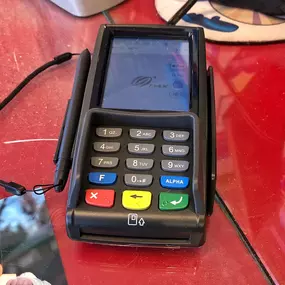 Exciting news!! We have a new credit card machine!! ???? What this means for you -
1. We don’t have to take your card behind the register to run it.
2. You don’t have to sign a slip anymore!
3. We can now take Discover!!