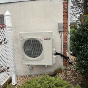 Adding a supplemental Mitsubishi Ductless Mini Split to this Beautiful Fallston Home.