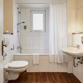 Bathroom with shower & bath tub