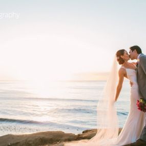 Bride and Groom in La Jolla Cove