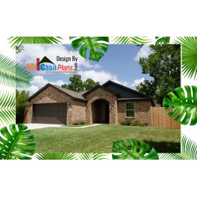 Tribu Builder as builder with design by Mi Casa Plans. Provided for Texans Affordable Homes of floor plan of Santa Jessica.
