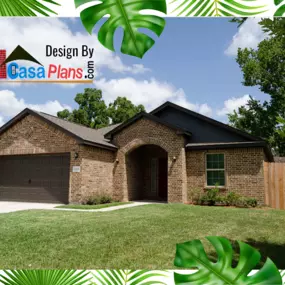 Tribu Builder as builder with design by Mi Casa Plans. Provided for Texans Affordable Homes of floor plan of Santa Jessica.