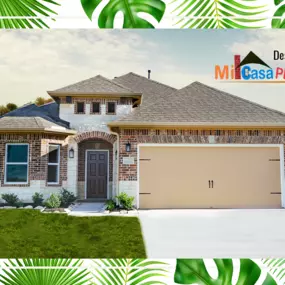 Tribu Builder as builder with design by Mi Casa Plans. Provided for Texans Affordable Homes of floor plan of Santa Maritza.