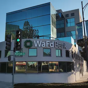 Photo of the WaFd Bank Branch location in Burbank, California. Located at 4100 W Alameda Ave. Ste 104, Burbank, CA  91505