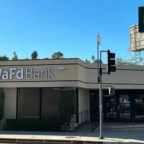 Photo of the WaFd Bank Branch location in Encino, California. Located at 16600 Ventura Blvd, Encino, CA  91436