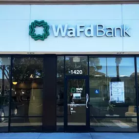 Photo of the WaFd Bank Branch location in San Jose, California. Located at 1420 El Paseo de Saratoga, San Jose, CA  95130