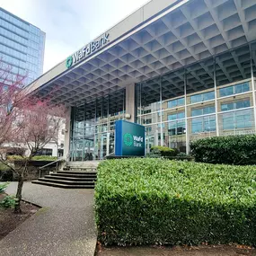 Photo of the WaFd Bank Branch location in Bellevue, Washington. Located at 200 108th Ave NE, Bellevue, WA  98004