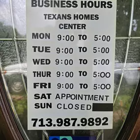 Texans Affordable Homes office located in 8036 Howard Dr., Houston, TX 77017. Contact us today at (713) 987-9892. www.texansaffordablehomes.com Monday through Friday from 9am to 5pm. Appointment on Saturday must be made over the phone.