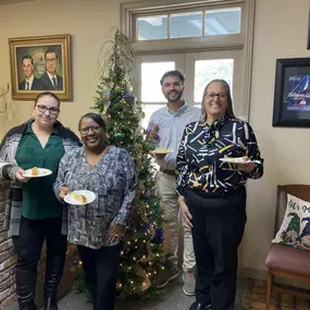 Kicking off the start of Mardi Gras season with our customers and enjoying a slice of king cake. Stop in and get a slice before it’s all gone!