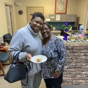 Kicking off the start of Mardi Gras season with our customers and enjoying a slice of king cake. Stop in and get a slice before it’s all gone!