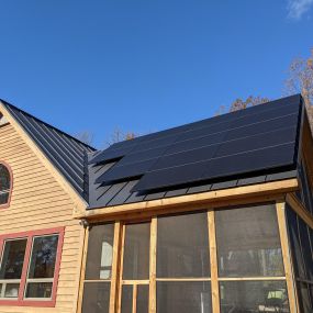 Solar panels can be mounted on standing-seam metal using clamps, and no roof penetrations
