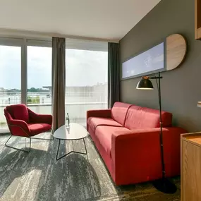 Superior Suite - living room and work space