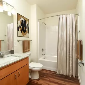 Bathroom with tub