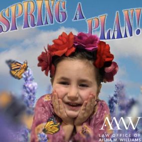Spring a Plan! Little girl with butterflies