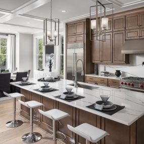 Elevate your culinary experience with a gourmet kitchen featuring ample counter space, perfect for entertaining guests.