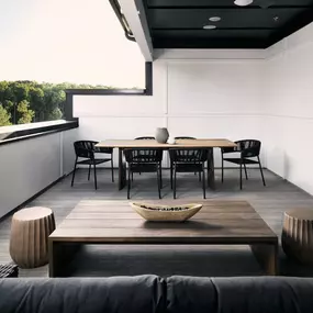 Private rooftop terraces