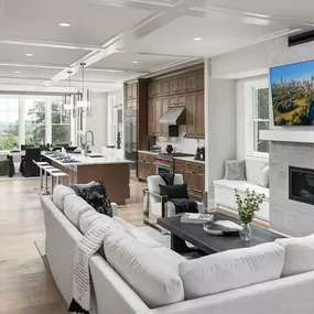 Open concept floor plan