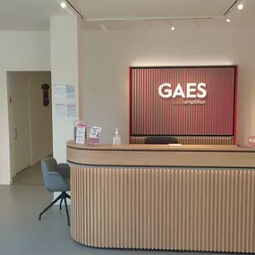 recepción del Centro Auditivo GAES Leganés