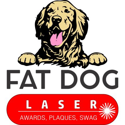 Logo da Fat Dog Laser Awards and Branding