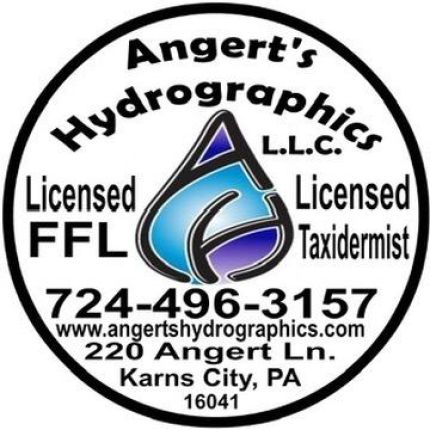 Logo fra Angert's Hydrographics LLC.